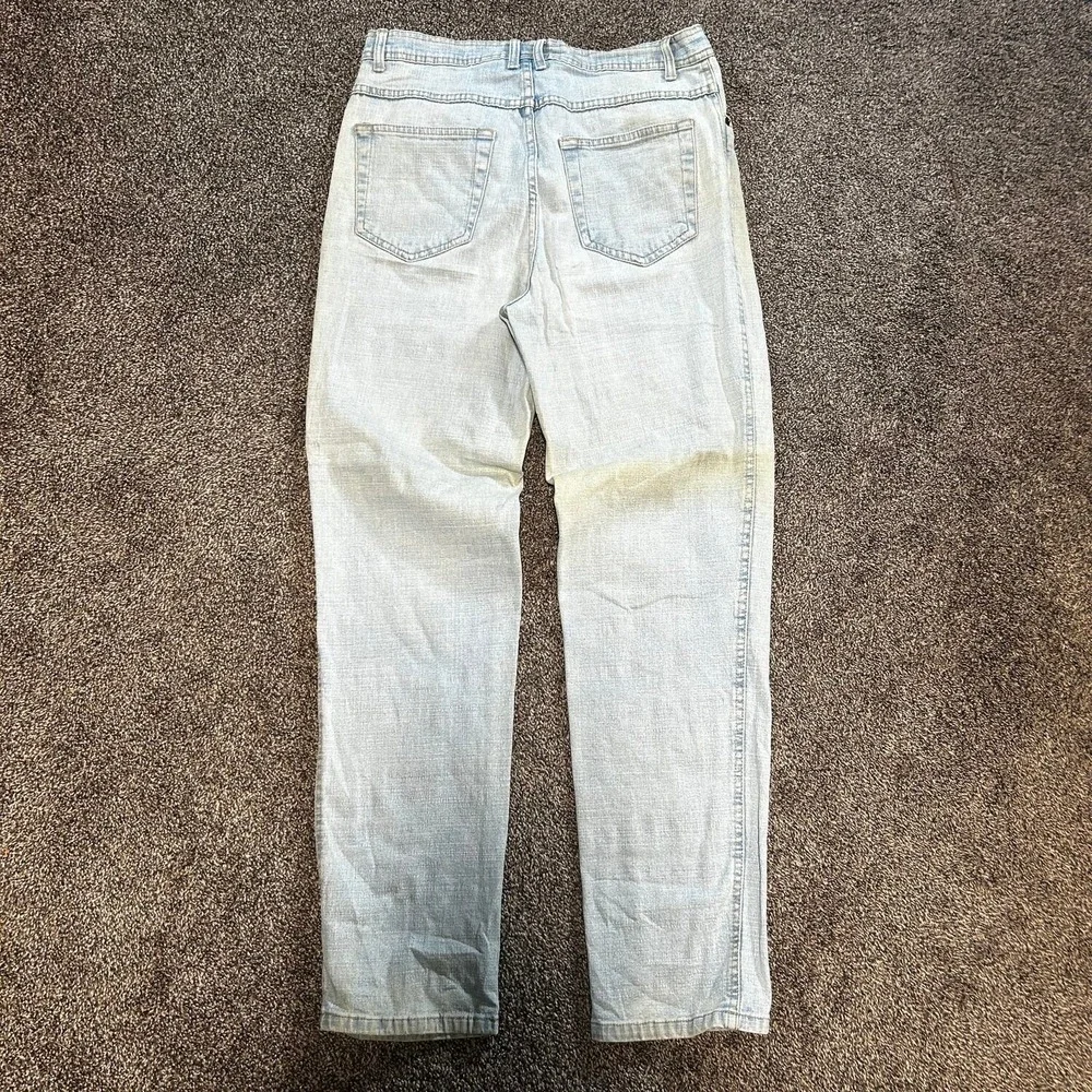 Vtg Bill Blass Jeans Womens 8 Light Wash Blue Excellent High Rise Straight Leg